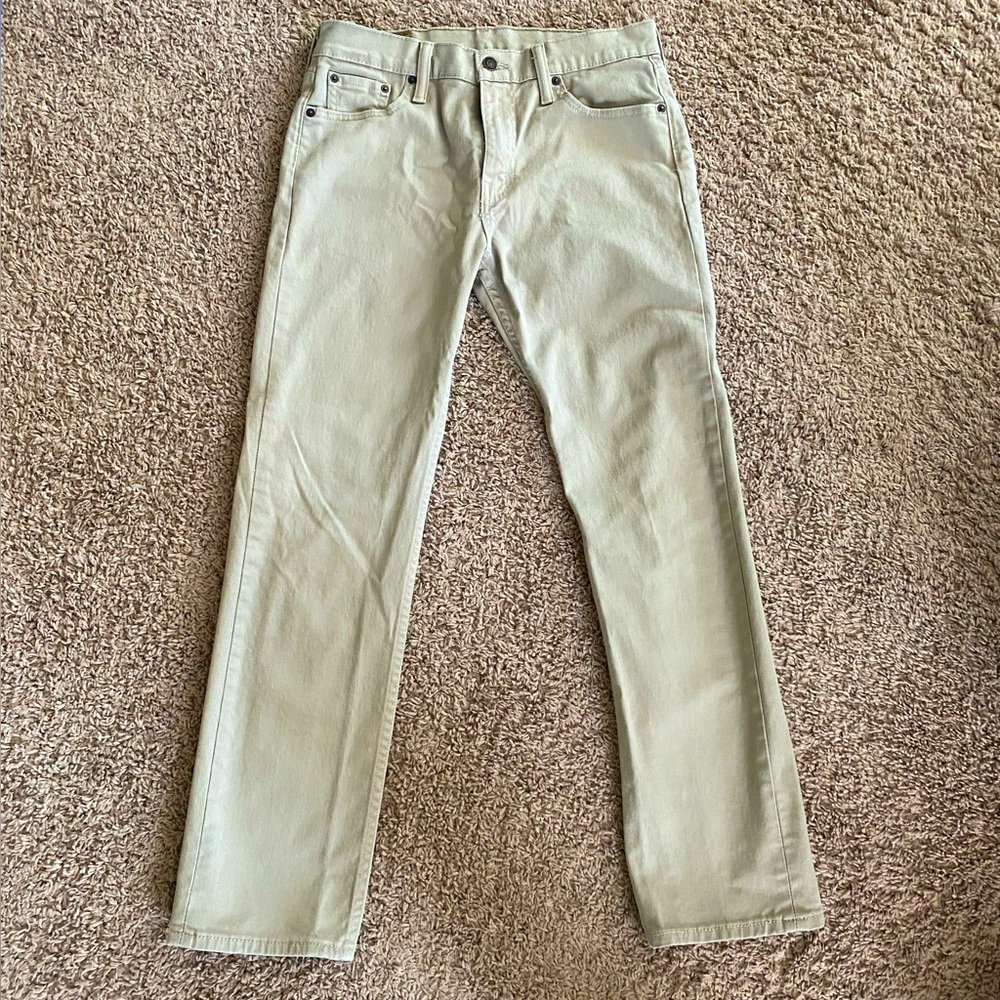 Levi’s 513 Slim Straight Khaki Denim 30x30